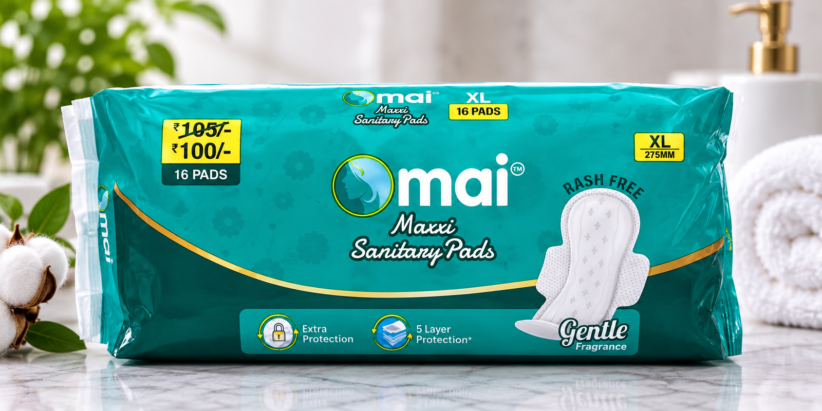 Mai Maxxi XL Sanitary Pads – 16 Pads